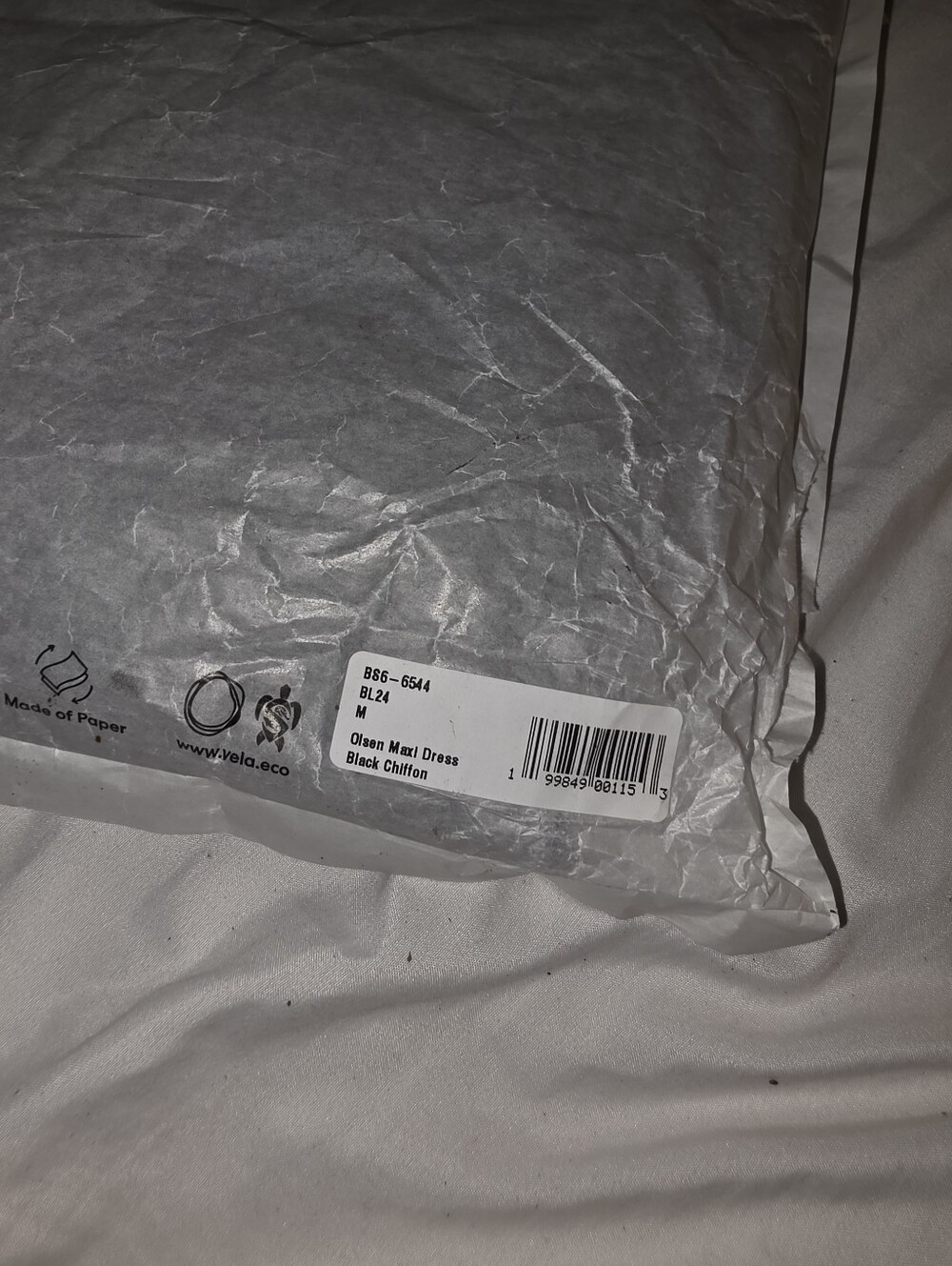 Show Me Your Mumu SEALED! NWT! The Olsen Maxi Dress in Black Chiffon. Sz Md. - Picture 6 of 8